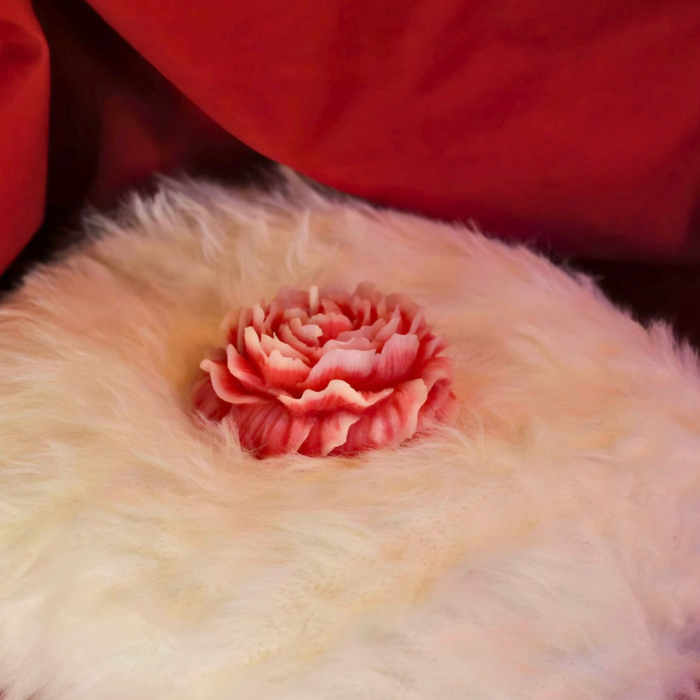 Bougie Rose ancienne