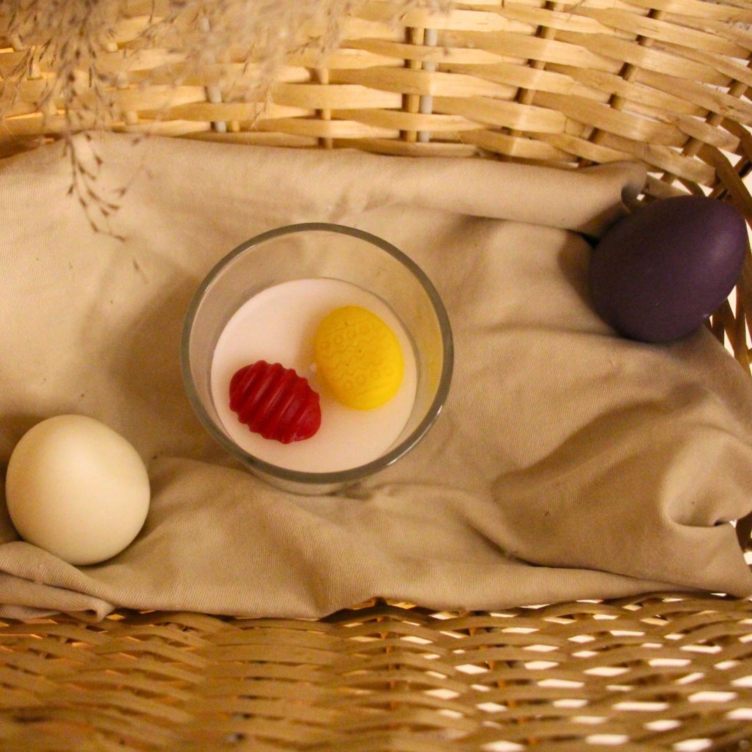 Bougie de Pâques en pot