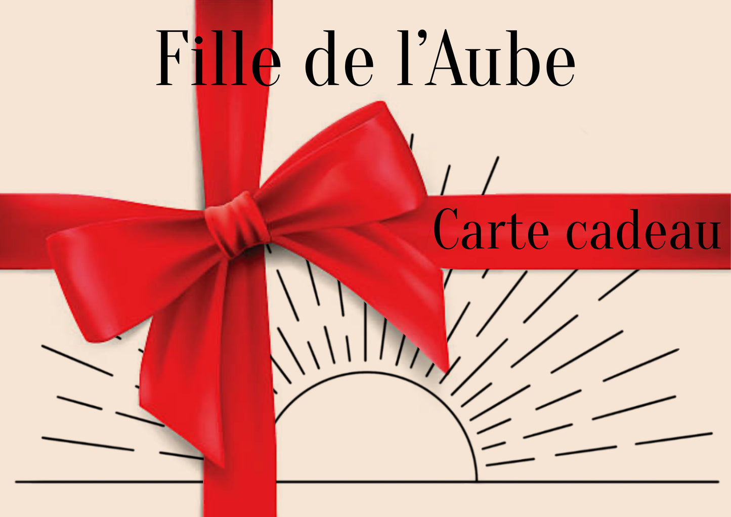 Carte cadeau Fille de l’Aube